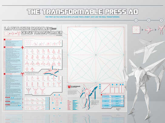 The transformable press ad