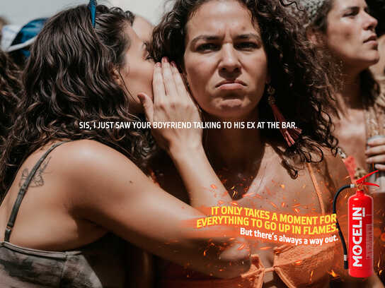 It only takes a moment for everything to go up in flames.