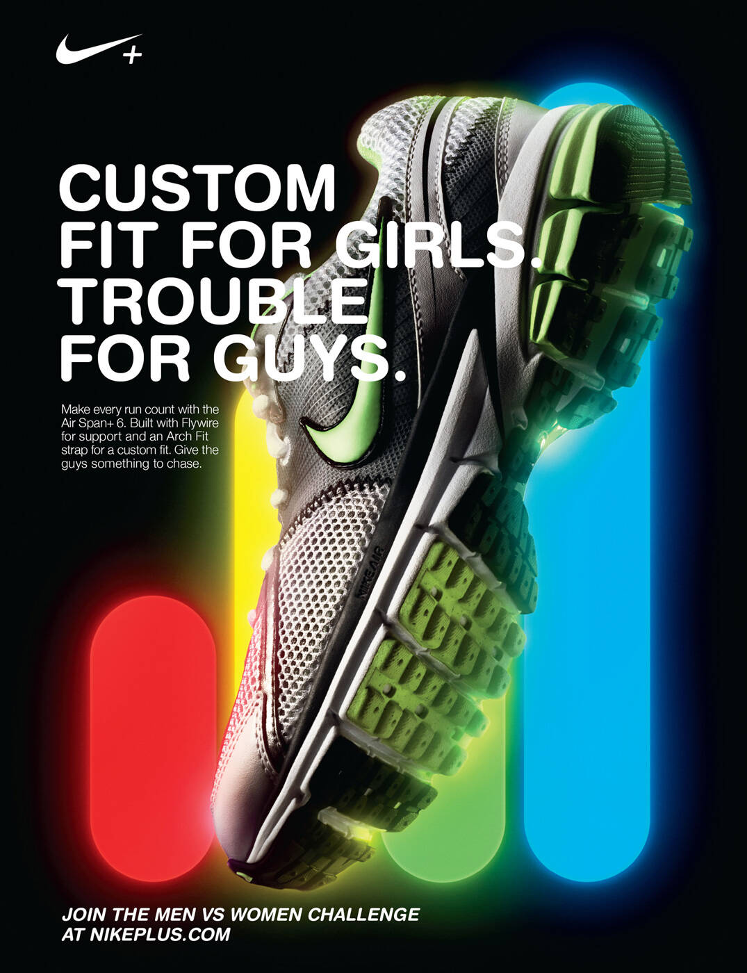 Nike: Men vs Women, Rule, Custom fit, First, • Ads of | Part of The Clio Network