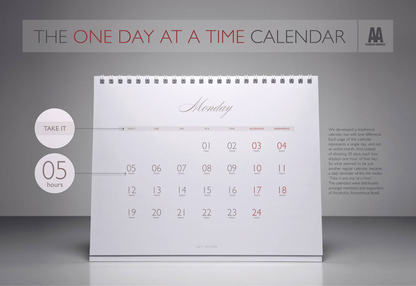 Alcoholics Anonymous The “One Day At A Time” Calendar • Ads of the