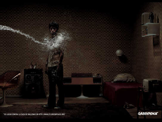 Activist against whaling, young man