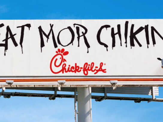 Chick-Fil-A eat mor chikin