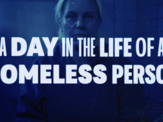A day in the life of a homeless person