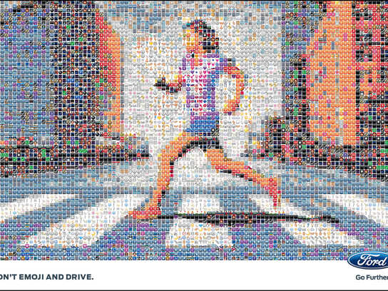 Runner, Granny, Bike, Don't emoji and drive