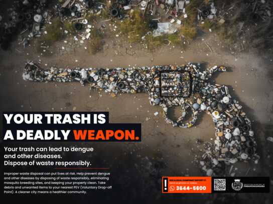 Your trash is a deadly weapon.