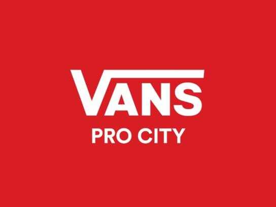 Red vans with vans 2024 logo