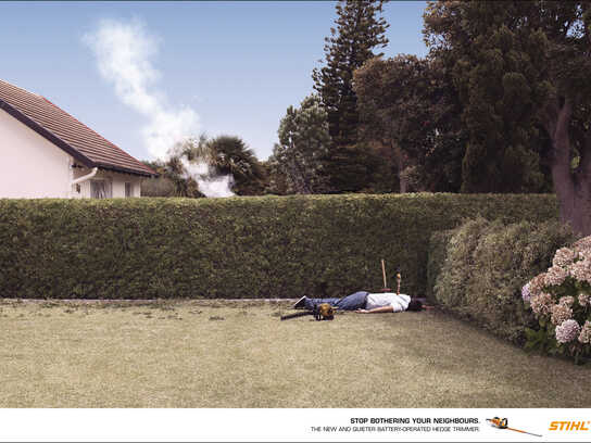 Neighbours, BBQ, Neighbours, Umbrella, Neighbours, Cable