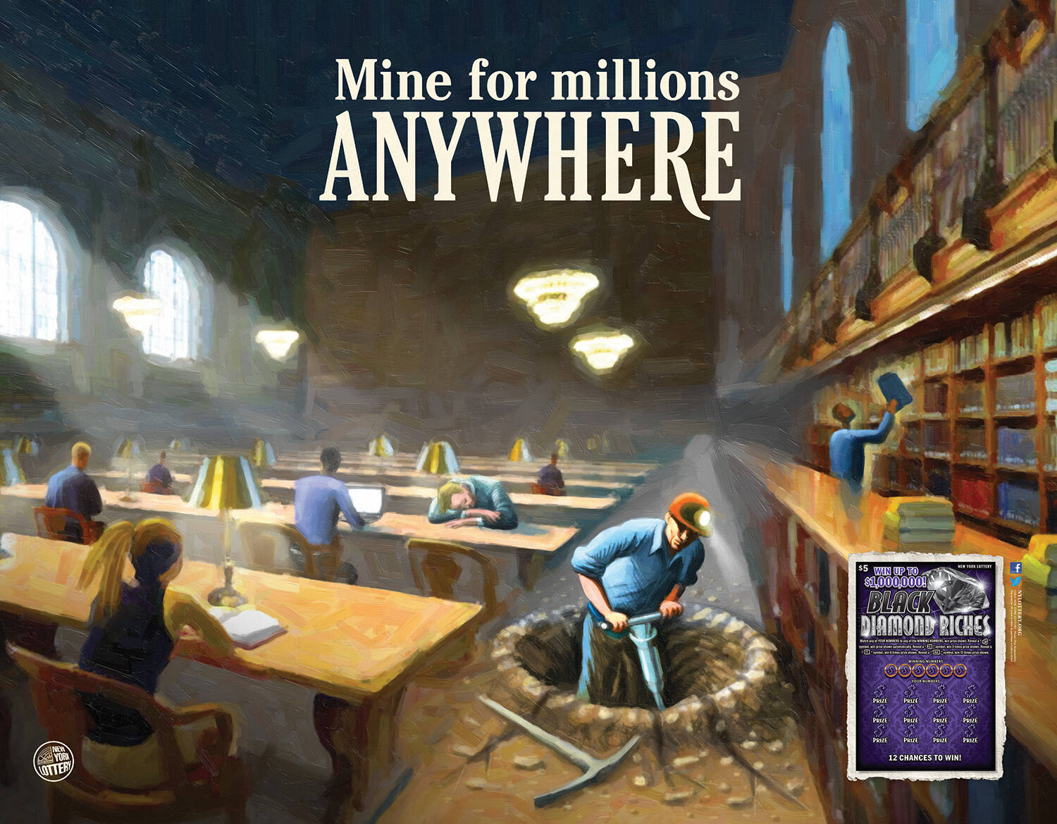 New York Lottery Diner, Library, Laundromat, Embarrassment of Riches