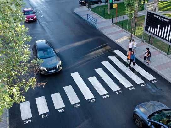 Stop at the Crosswalk, Stop the Accidents
