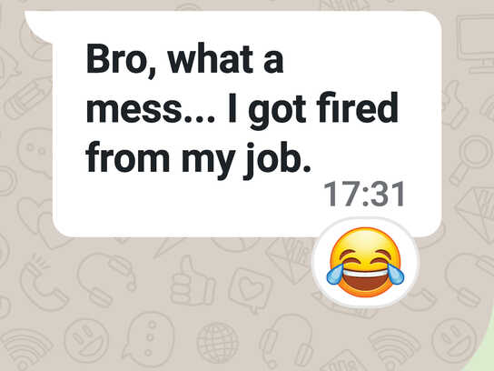 Messed up with the wrong emoji