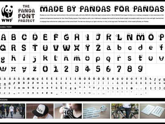 The panda font