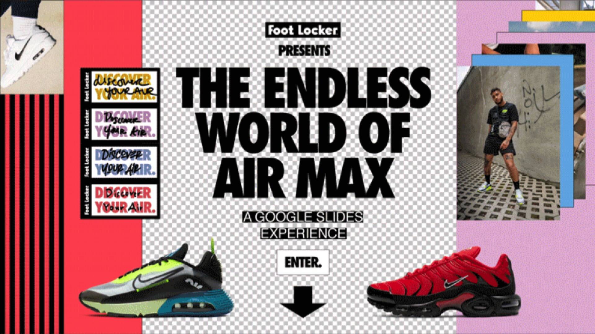 Nike air max slides foot sale locker