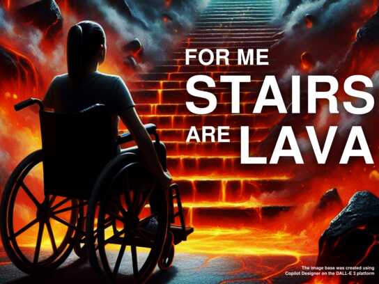 For me stairs are lava