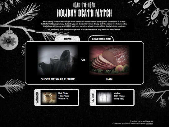 Head-to-Head Holiday Death Match