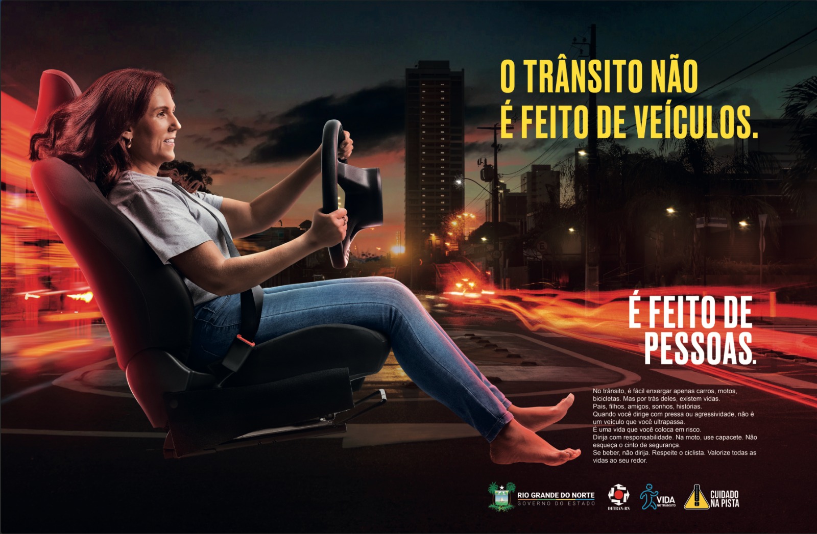 Traffic isn't made of vehicles. It's made of people. Image