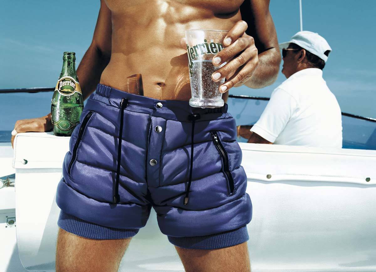 Perrier: Shorts, Bikini, 100% wool • Ads of the World™