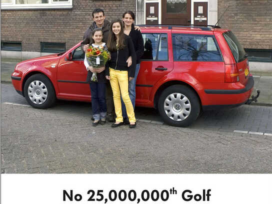 Celebration of the 25 millionth Golf