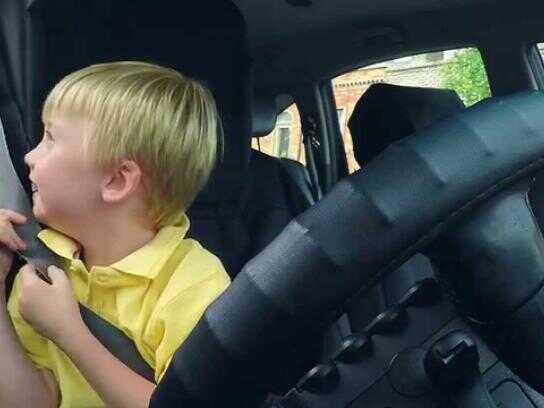 3 year old taxi driver