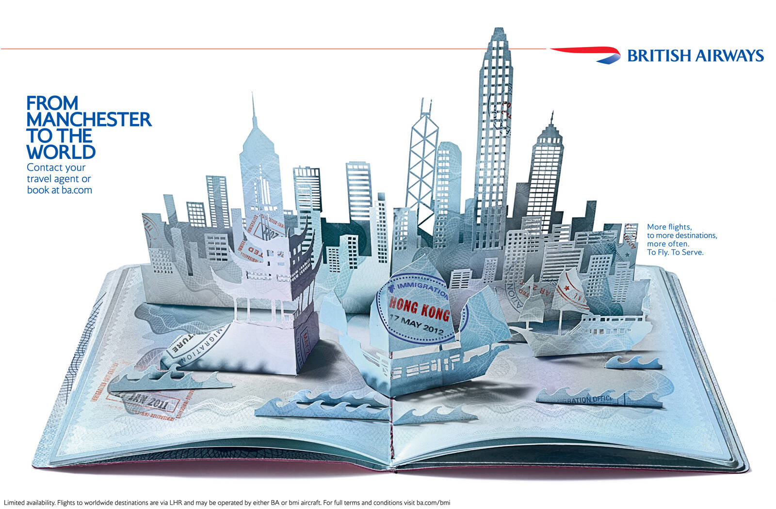 British Airways Pop Up Passport Hong Kong Pop Up Passport San Francisco • Ads Of The World