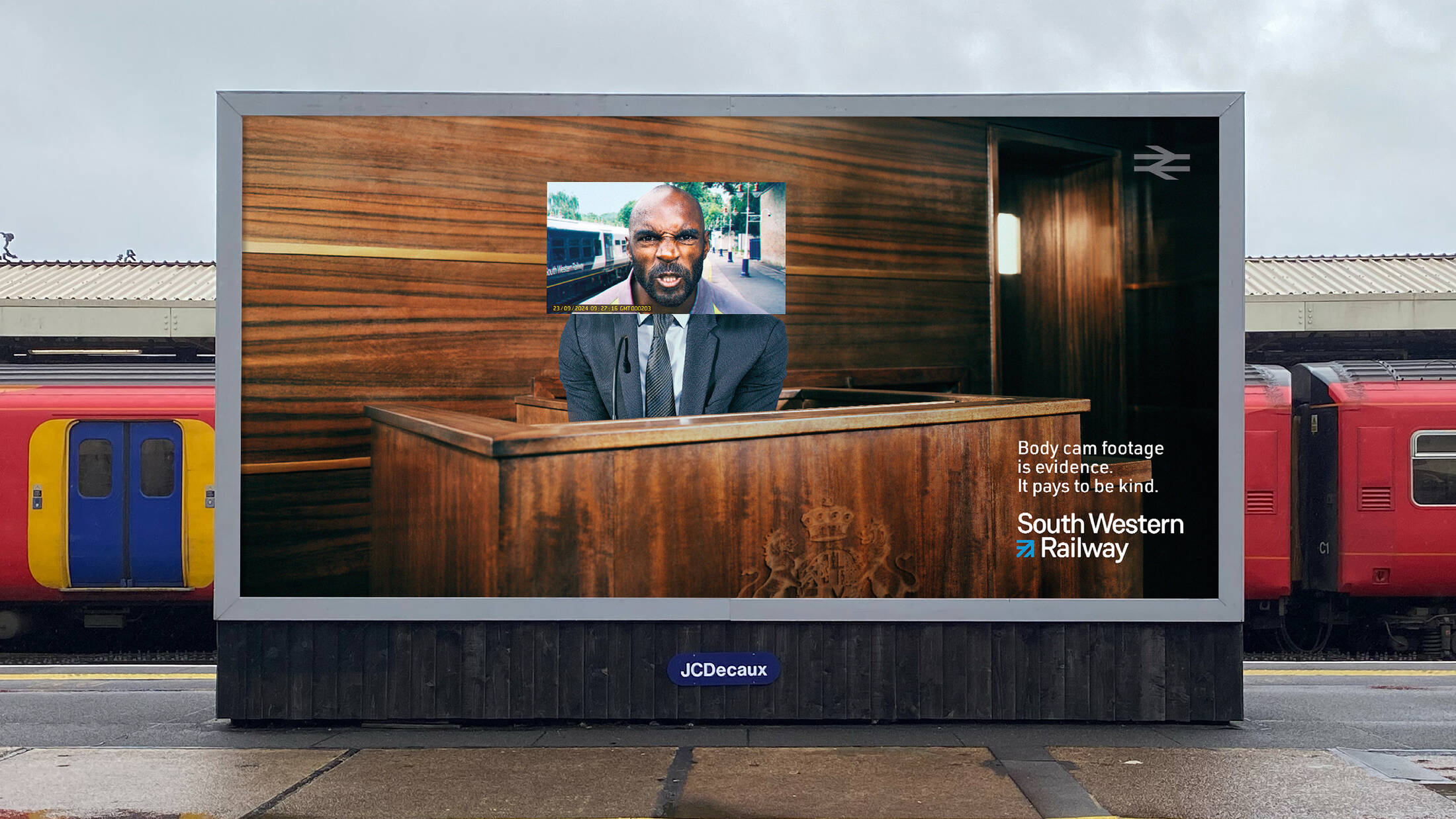 SWR OOH poster reinforcing zero-tolerance message