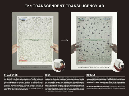 The transcendent translucent ad