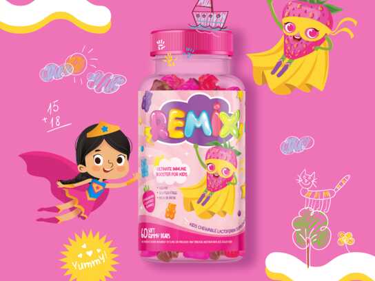 Vitamins redesigned for little hands.