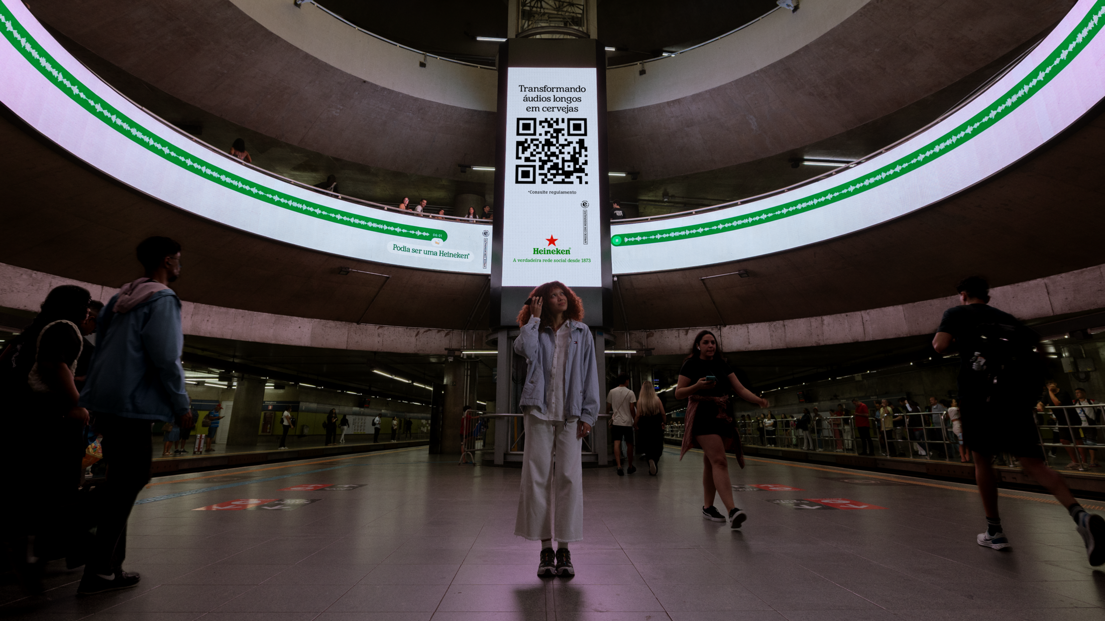 Heineken outdoor advertising Brazil WhatsApp voice note campaign