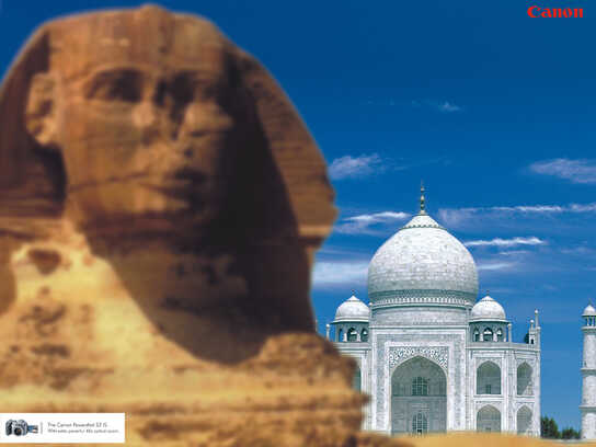 Sphinx vs Taj Mahal