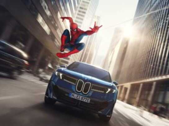 Swing into action with Spider-Man and the BMW iX3