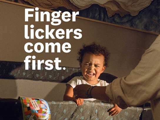Finger lickers come first