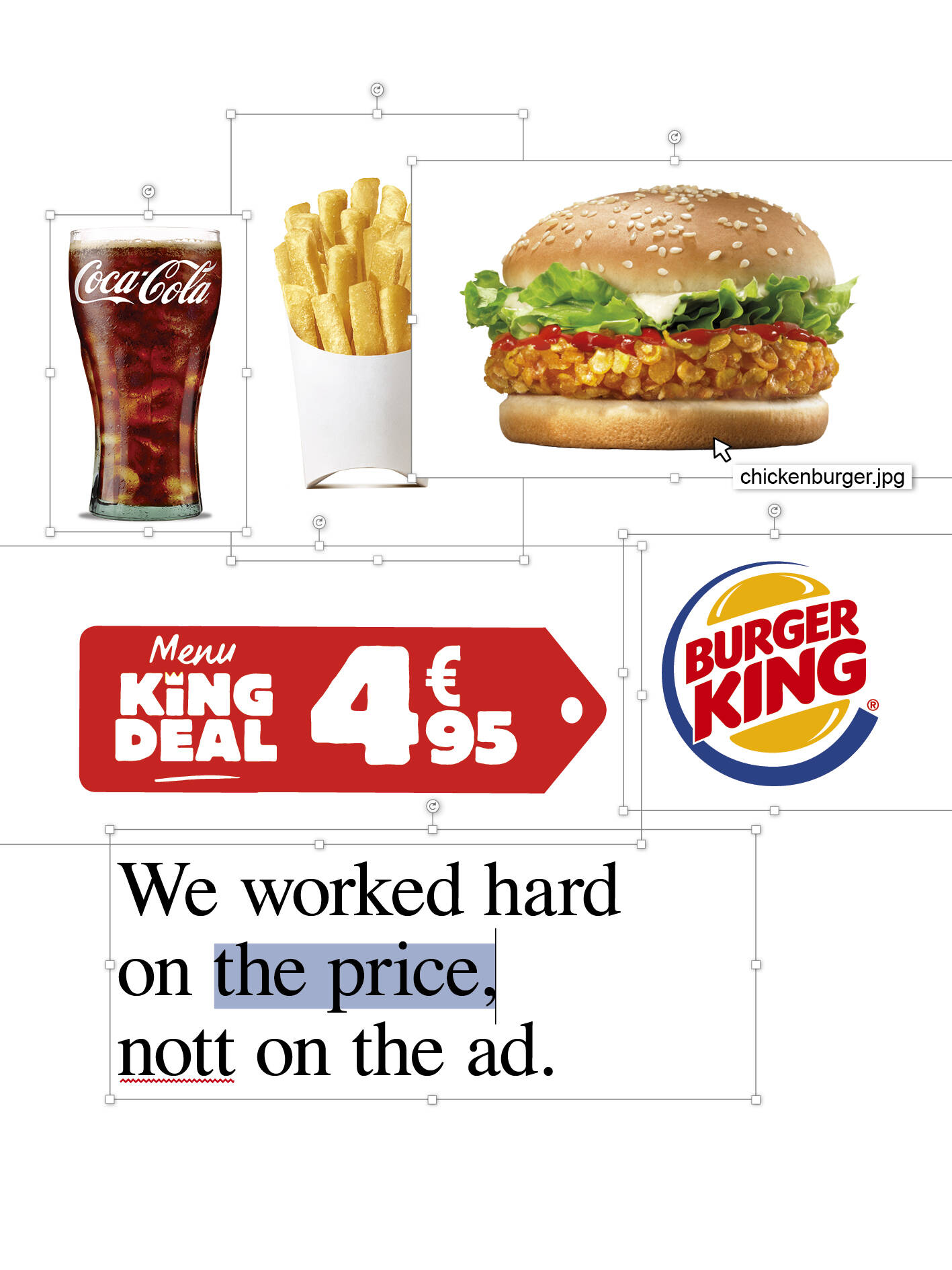 Burger King King Deal Menu For Only €4,95 • Ads of the World™ Part