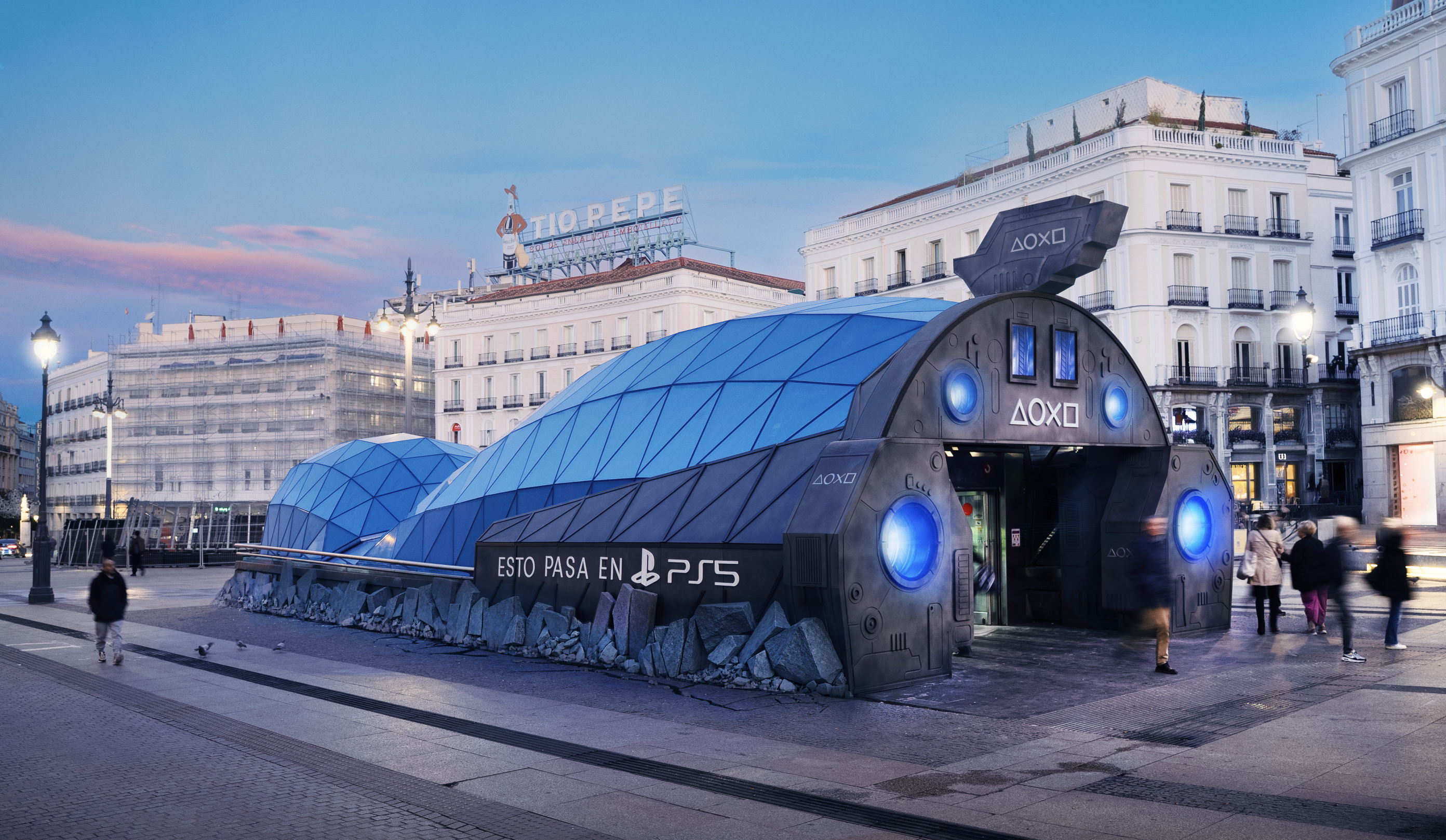 The spaceship that crashed in Puerta del Sol Image