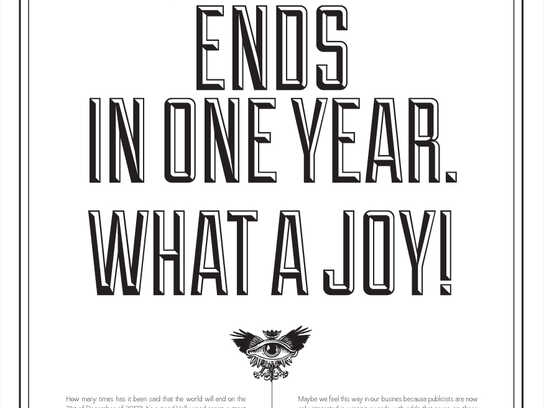 The World ends in one year