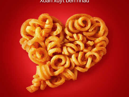 Curled up on Valentine's