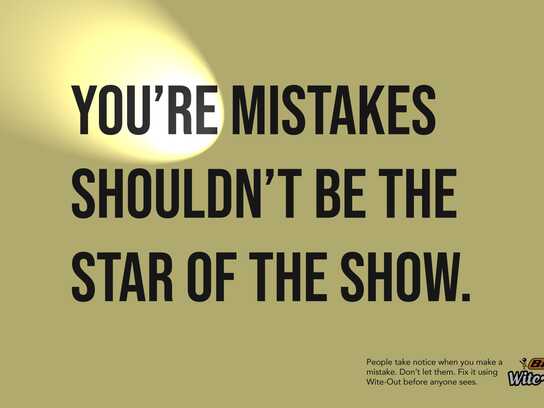 A Spotlight on Your Mistakes