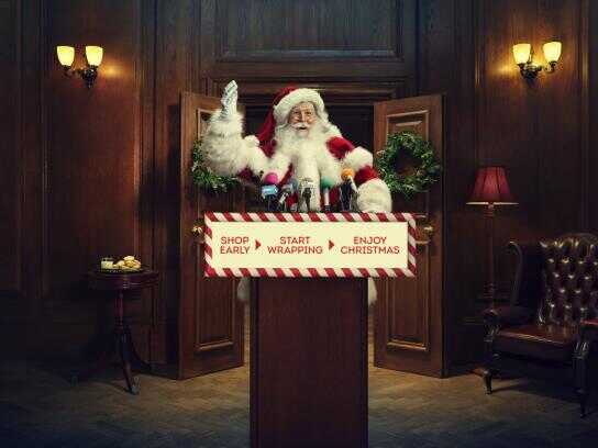 Santa Has an Urgent Message for the British Public