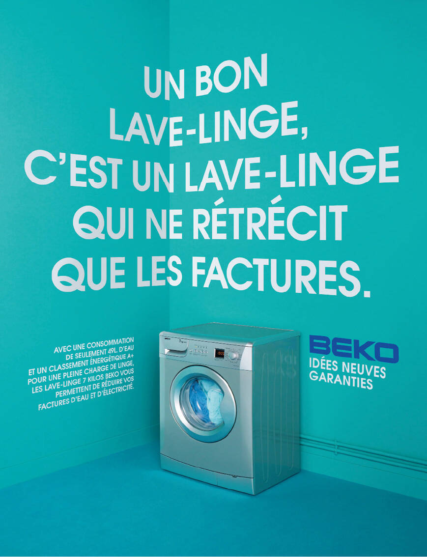 Beko: Energy Efficiency, Never Printed Print Ad, The Aquaboard • Ads of the  World™