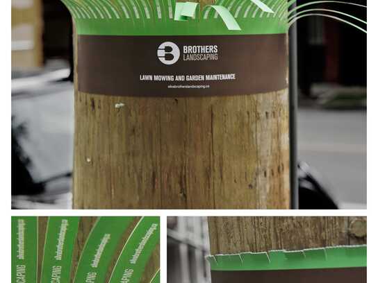 Brother's Grass Poster, Turf Business cards