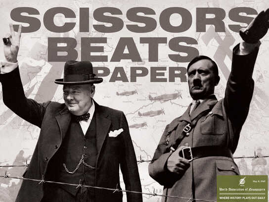 Scissors beats paper