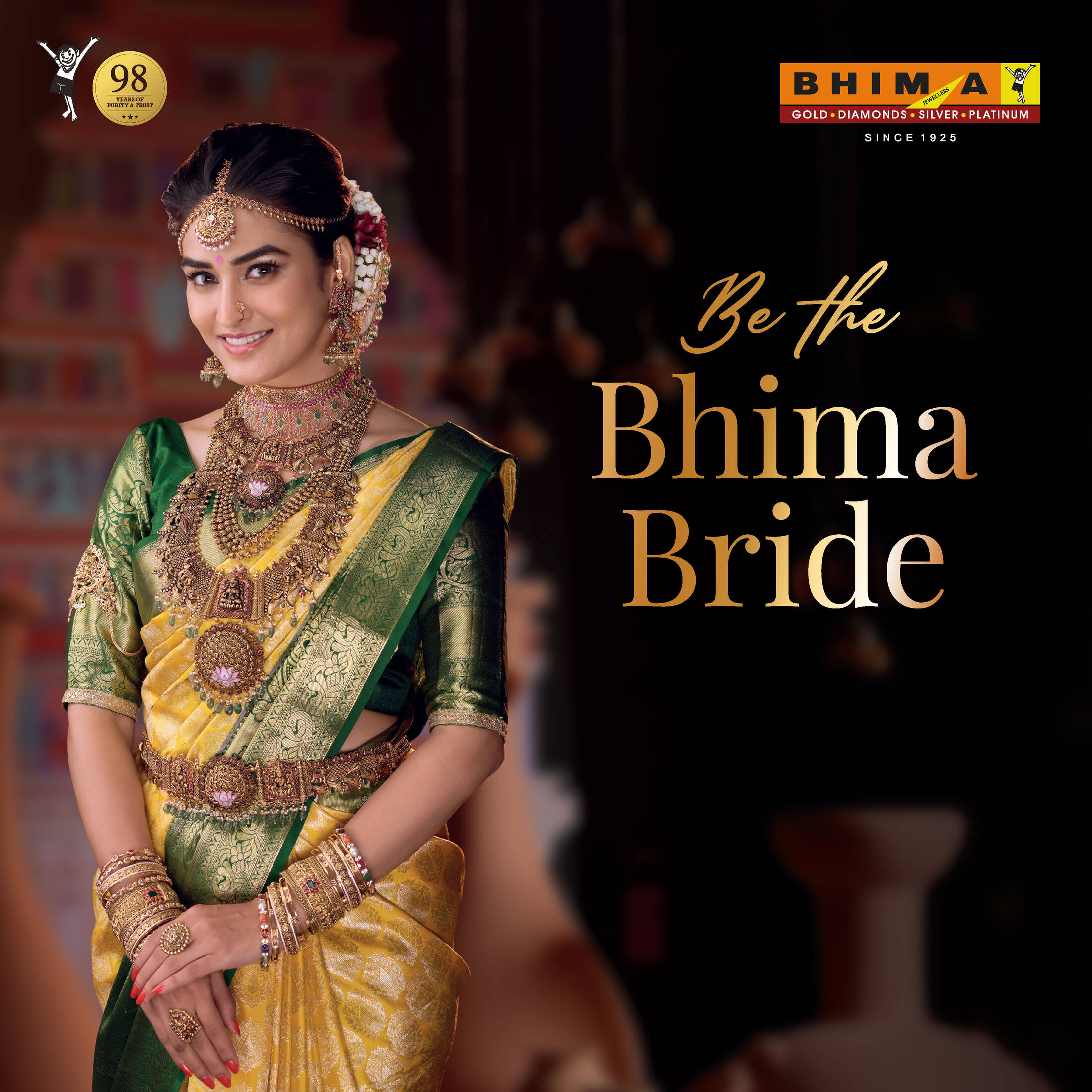 Bhima jewellery bridal store combo set