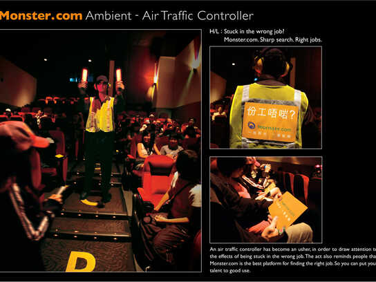 Wrong job, Air-traffic controller