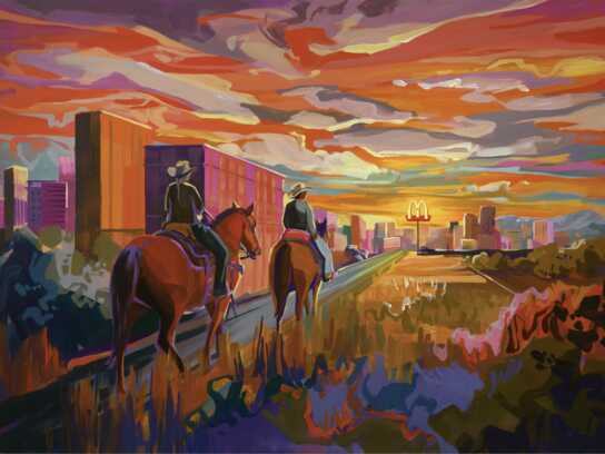 Mural activation for Calgary Stampede