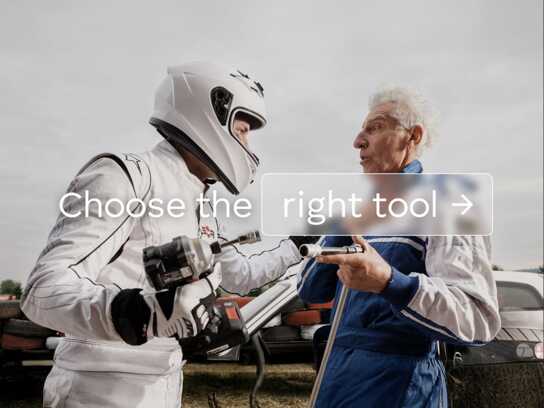 The one with the wheel - Choose the right tool