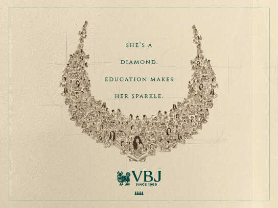 She's a diamond. Education makes her sparkle.