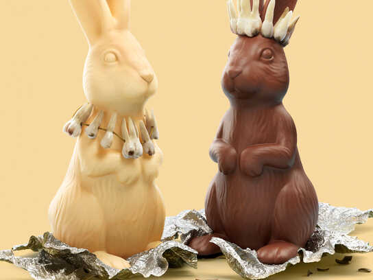 Candy Trophees: Don't Play With Sugar - Chocolate Rabbit, Gingerbread, Gummy Bear