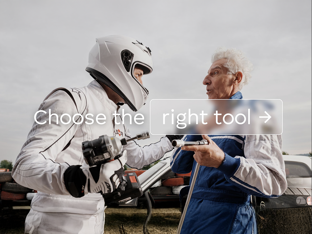 The one with the wheel - Choose the right tool Image