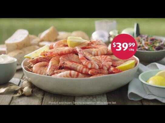 Prawns, Turkey, Ham, Pavlova