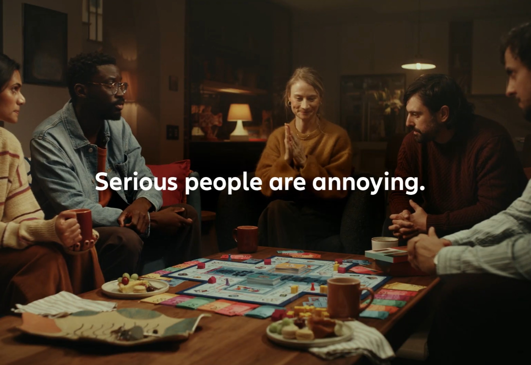 Serious people are annoying. Except when it comes from Allianz. Image