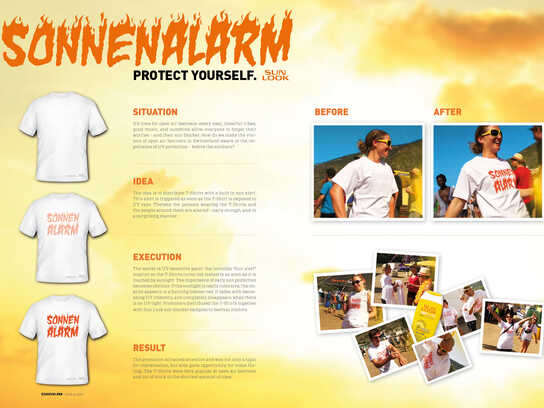 T-Shirts with sun alert