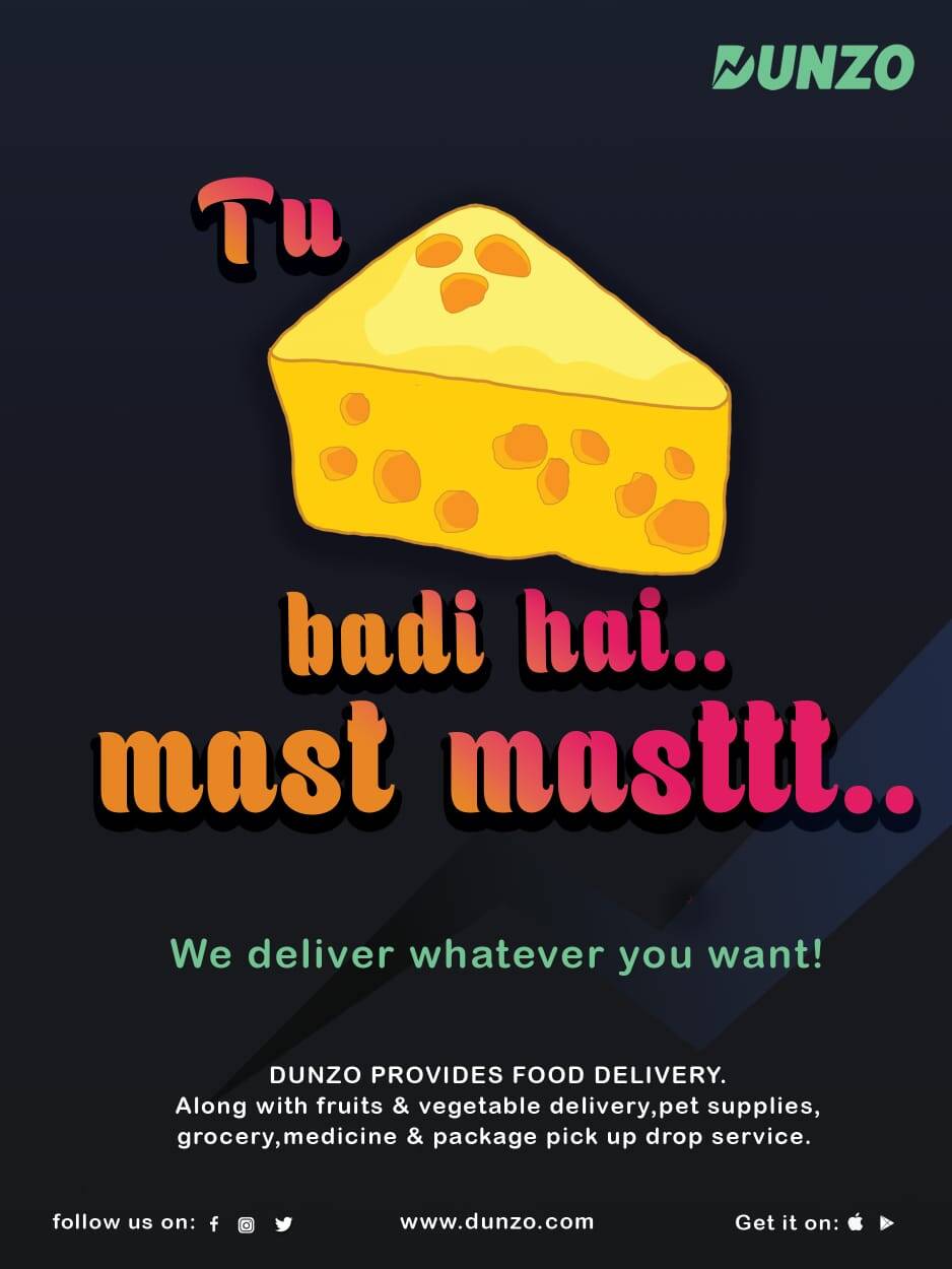 Dunzo delivers a QR Code based ad during IPL finals seemingly